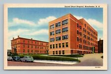 Manchester, NH, Sacred Heart Hospital, Linen Postcard picture