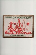 2005 Camp Mabry Webelos Woods patch picture