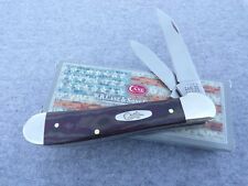 CASE XX *b 2021 SMOOTH CHOCOLATE BROWN & RED RICHLITE COPPERHEAD KNIFE KNIVES picture