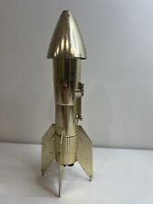 Vintage Astro Rocket Bank Gold, Lock Plate Included, For Parts picture