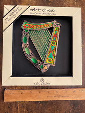 Royal Tara Celtic Threads Irish Harp Wall Plaque 6