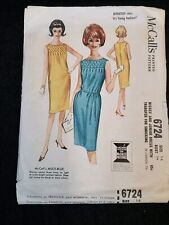 Vintage Sewing Dress Pattern McCall's Bust 34 Classic 1960s Dated 1963 Socking picture