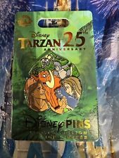 Disney Parks Tarzan 25th Anniversary Jane Terk Tantor Professor 2024 Pin LE 4000 picture