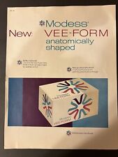 Vtg Modess Vee-Form Anatomically Shaped Undetectable Deodorant Feminine Pad-LHJ picture