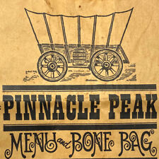 Pinnacle Peak Restaurant Menu Bone Bag Santee Colton San Dimas Garden Grove CA picture