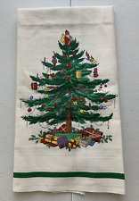 Vintage Spode Textiles Christmas Tree tea towel - 100% cotton - new- 29