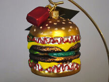  HAMBURGER/ Food Christmas Ornament, Poland, New with tag picture
