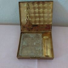 VTG 1940-50s Coin, License, Lipstick  Compact Vanity picture
