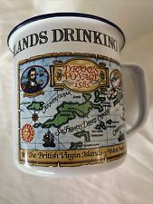 Oversized Enameled Metal Pusser's British Virgin Islands Rum Drinking Mug Tin BR picture