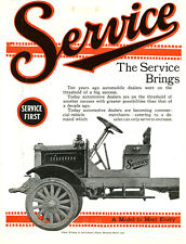 1919 Original Service Motor Trucks Dealers Ad. 2 Pgs. Large 2-Pg Photo Wabash IN picture