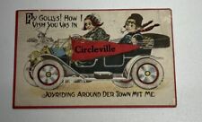Vtg Postcard Circleville OH, Ply Gollys How I Vish You Vas In Joyriding Around… picture