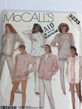 1987 McCalls 3233 VTG Sewing Pattern Jacket Top Pants Shorts Size EX Small picture