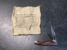 NICE UNUSED 1973(7 DOT) CASE XX 6232 -POCKET KNIFE (2 BLADE)W/PROPER CARE SHEET picture