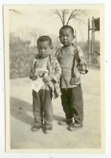 c1930s China photo from missionary collection - two young boys picture