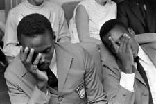 World Cup Final 1970 Left to right: Edu and Pele asleep as they t - Old Photo picture