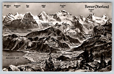c1960s Interlaken Mit Berner Oberland Wilderswil Brienzer See Vintage Postcard picture
