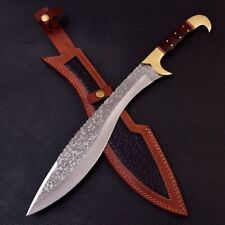 Kopis Sword-High Carbon Steel Knife Ancient Greek Forward Curving Blade-19-inchs picture
