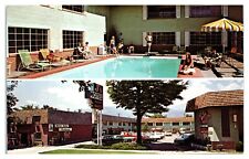Postcard - Pool of J's Motor Hotel and Restaurant in Colorado Springs CO c1960s picture