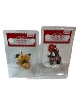 Holiday Time, Chicken Family Dog Letter To Santa Mini Figures Christmas Village picture