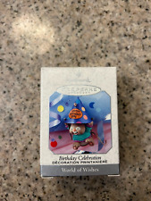 Hallmark 1999 Birthday Celebration Ornament Mouse in Birthday Hat Vintage Wishes picture