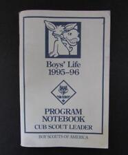 Boys' Life 1995 - 96 Cub Scouts Program Notebook Cub Scout Leader picture