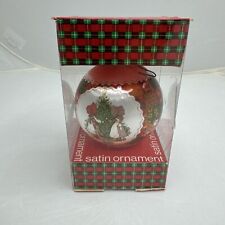 1981 American Greetings Satin Ball Christmas Ornament Decorating Tree picture