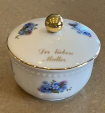 Vintage Vohenstrauss Bavaria Germany Der Lieben Mutter Dear Mother Ceramic Jar  picture