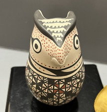 Mata Ortiz Pottery Owl Effigy Lourdes Villalba Paquime Mexican Folk Art Ceramic picture