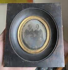 German Daguerreotype Of Two Women In Period Wall Frame picture