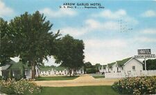 1957 Ohio Napoleon Arrow Gables Motel Shaul Kropp linen Postcard 22-11490 picture