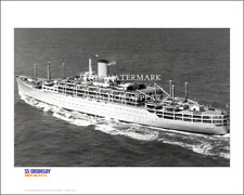 SS Oronsay Orient Line Ship Art Print – English Channel 1960s – 20