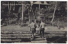 Jackman Maine Henderson's Camps Big Wood Lake Fishing Vintage Postcard ME picture