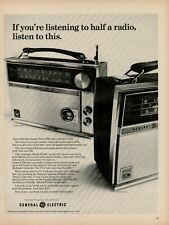 1965 GENERAL ELECTRIC Radio AM FM Portable Battery Saver Model Vintage Print Ad picture
