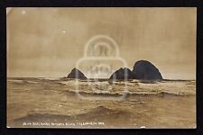 Scarce RPPC of Seal Rocks. Netarts Beach, Oregon. C 1914 Patton? Tillamook Co. picture