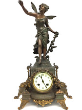 Beautiful VINTAGE RARE Ansonia clock company sculpture flower fairy 20th century picture