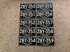 Lot of 10 Consecutive Numbered 1979 Michigan License Plates picture