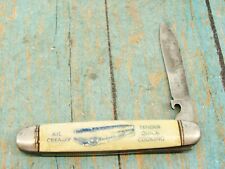 VINTAGE IMPERIAL USA GROCERY AD MAGIC TRICK LOCK FOLDING POCKET KNIFE KNIVES VG picture