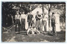 c1910's Boys Men US Cream Separators Tent Occupational RPPC Unposted Postcard picture