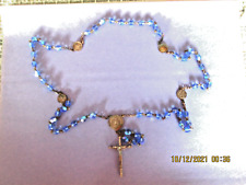 VINTAGE /ROSARY...TURQUOISE/ITALY  WITH FIVE ATTACHED MEDALS picture