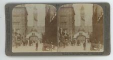 c1900's Real Photo Stereoview I.O.F. Temple and Arch, City Hall - Toronto Canada picture