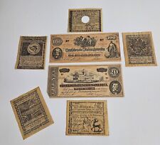 Vintage *Reproduction* CSA Confederate States and Colonial US Paper Currency picture