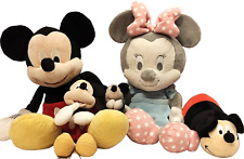 Mickey Mouse W/ Minnie Plush Lot of 5 Various Sizes Vintage Disney/Hallmark picture
