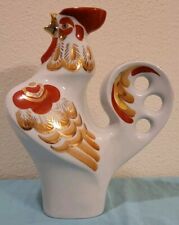 VTG • Russian • Fabric Gardner/Verbilki • Rooster Decanter • Hand Made In Russia picture