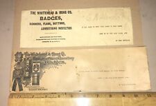Vintage Whitehead & Hoag Letterheads 1888 Advertising Envelopes Pres. Jefferson picture