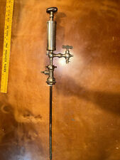Antique Peerless Brass Wood Handle Beer Tap J.A.Sandell Minneapolis.MN USA 1927 picture