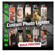 Custom Photo Lighter Wraps- Personalized Photo Lighter Sticker Wrap 1 Photo each picture