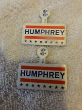 Vintage 1964 Humphrey president campaign political election photo pin button LOT picture