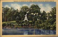 Newport New Virginia ~ Collis P Huntington Memorial ~ linen postcard sku907 picture