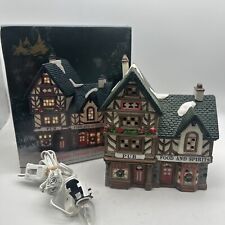 Rare Vtg O'Well Dickens Keepsake Food/ Spirts & Pub 1995 Lighted House Beer Bar picture