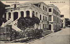 St Croix Virgin Islands VI Government House Vintage Postcard picture